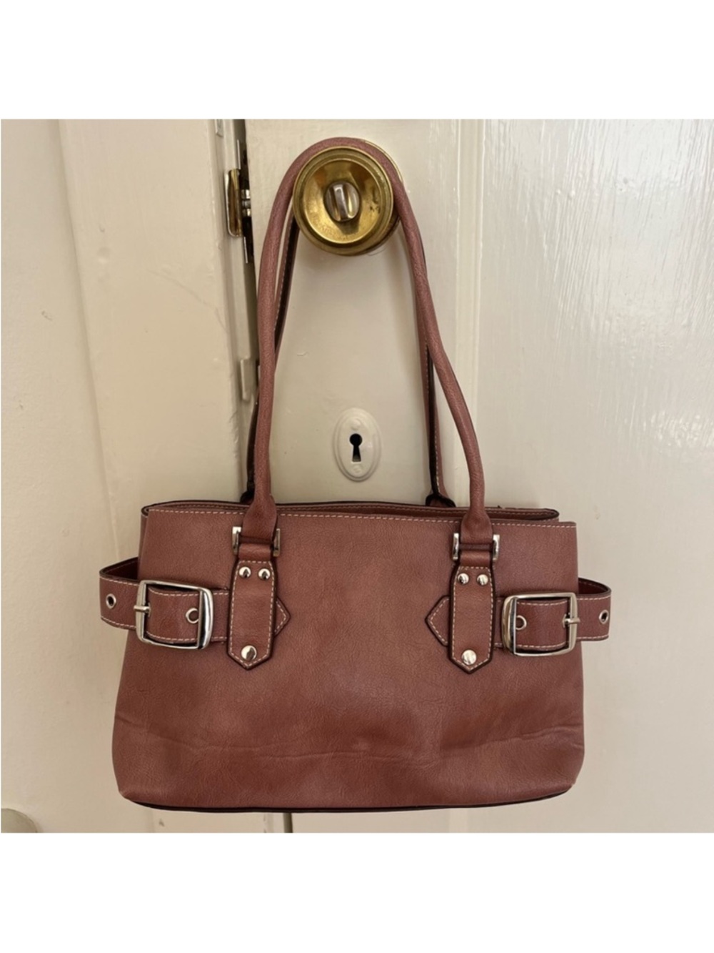 Aldo | Shoulder Bag | Classic Leather Tote Handbag - Silver Hardware